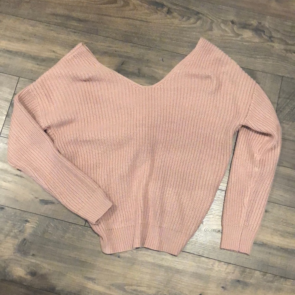 Maybe crossed back sweater